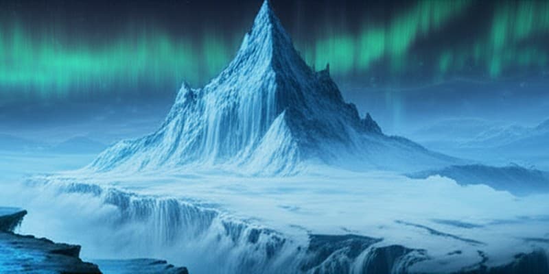 얼어붙은 봉우리